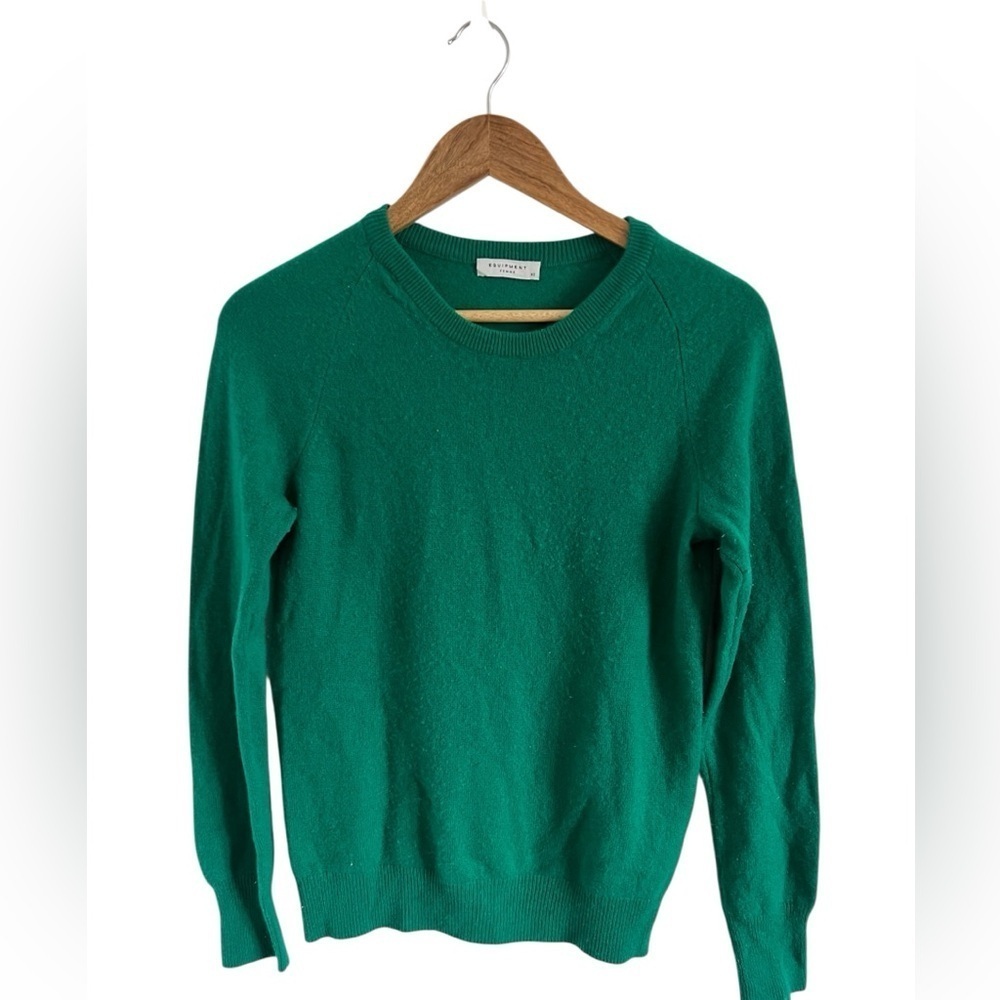 Equipment Kelly Green Cashmere Sweater, size XS